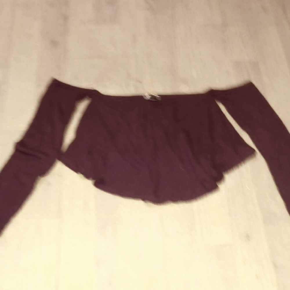 Bozzolo Burgundy Ribbed Top